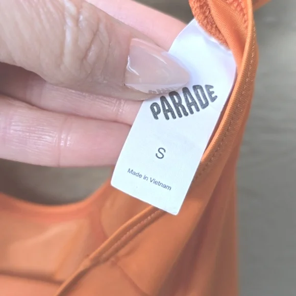 Parade silky mesh Golden Hour orange bare midriff maxi dress coverup s small - Picture 6 of 7